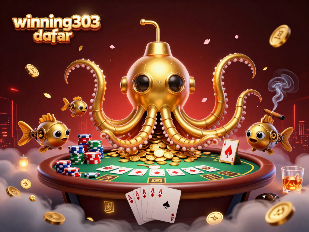 Engage in excitement with winning303 daftar at dynamic poker tables amid swirling golden coins