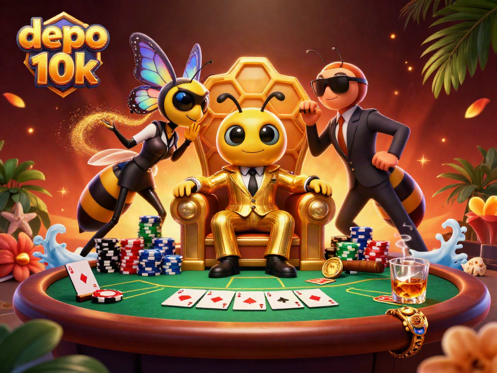 Experience thrilling poker action with the depo 10k bumblebee boss and vibrant casino elements!