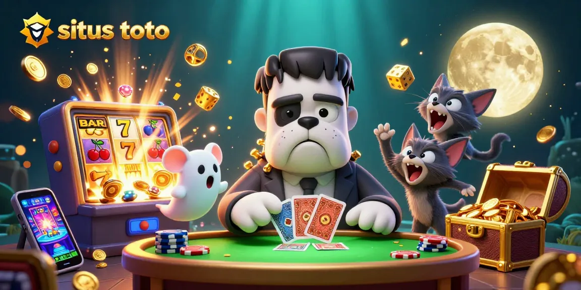 Memenangkan permainan di situs toto dengan kartu yang dibagikan oleh monster anjing Frankenstein.