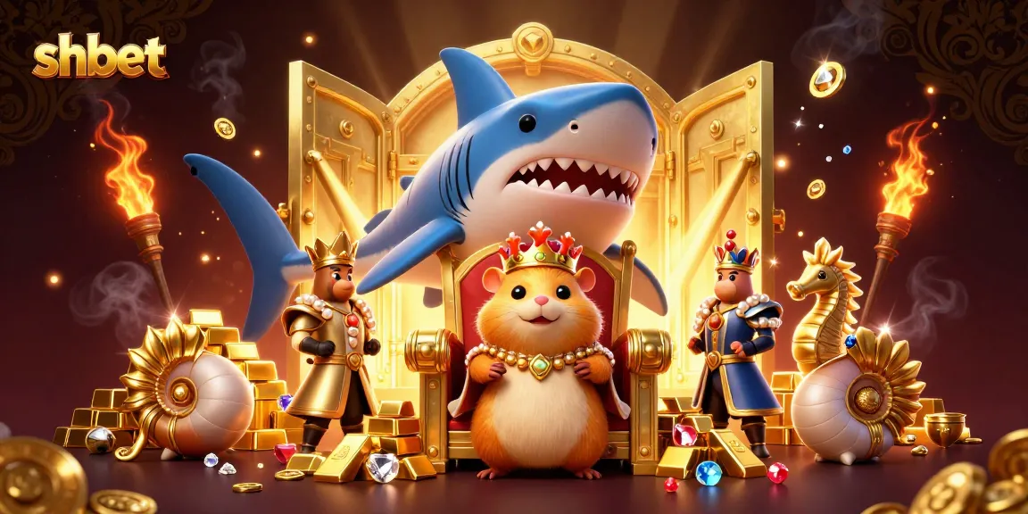 Spin and win with shbet’s dynamic casino scene featuring treasure and royal characters.