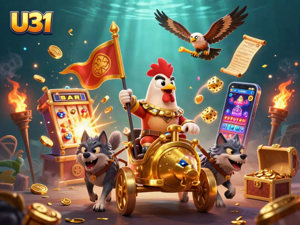 Experience thrilling action with U31 at the casino, highlighted by dynamic characters and explosive game elements.