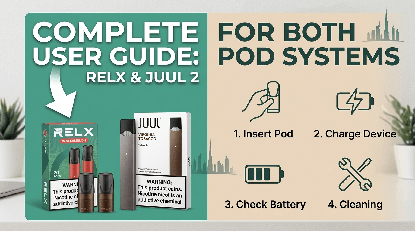 Relx and JUUL2 Pod System: The Complete User Guide for UAE Vapers