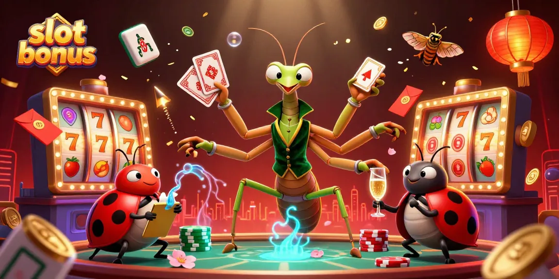 Experience the thrill of slot bonus excitement with vibrant casino characters in action.