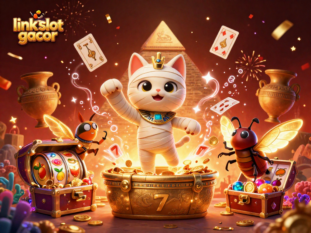 Experience the exhilarating link slot gacor with vibrant slot reels and golden jackpot treasures.