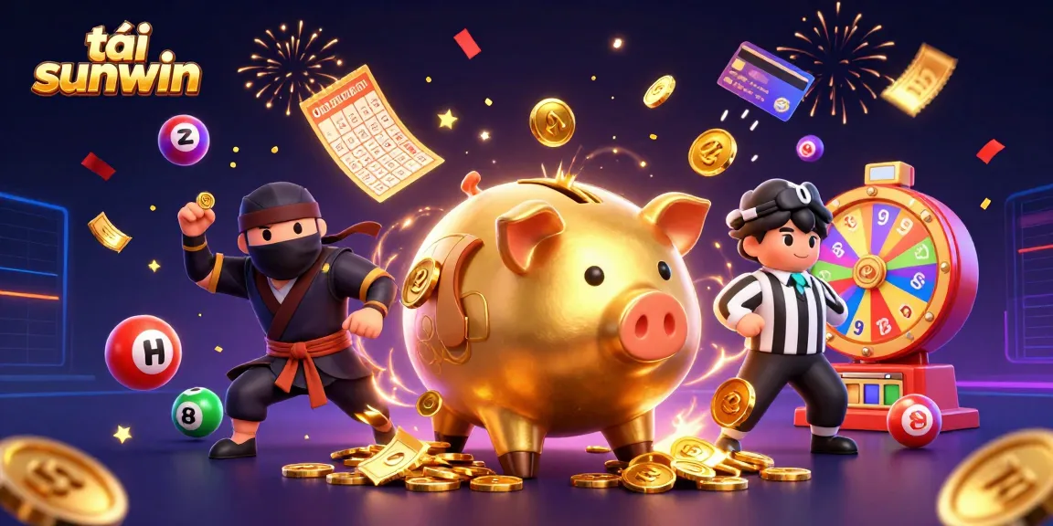 Experience the thrill of downloading tải sunwin with vibrant 3D casino illustration showcasing exciting gaming elements.