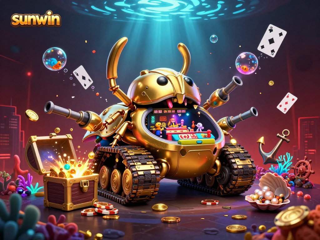 Experience the thrill of casino action with sunwin illuminating an underwater adventure in vibrant detail.