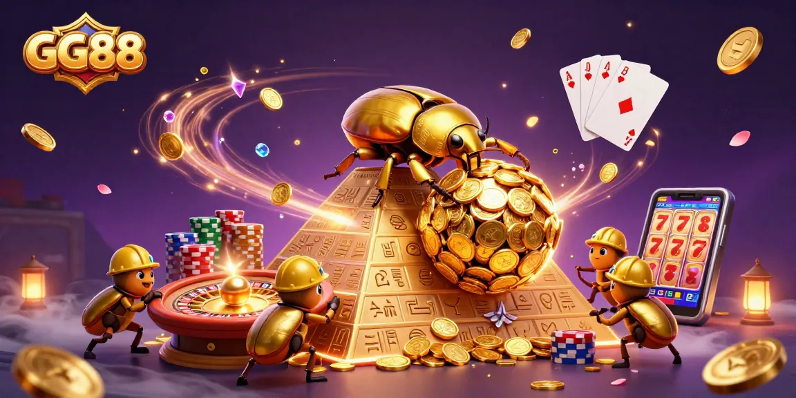 Experience the excitement of GG88 with golden coin cascading casino fun and vibrant gaming action.
