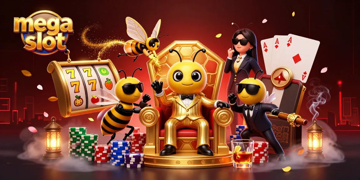 Menangkan jackpot mega slot yang mengesankan dengan karakter kasino 3D dalam skenario yang penuh tema dan kemewahan.