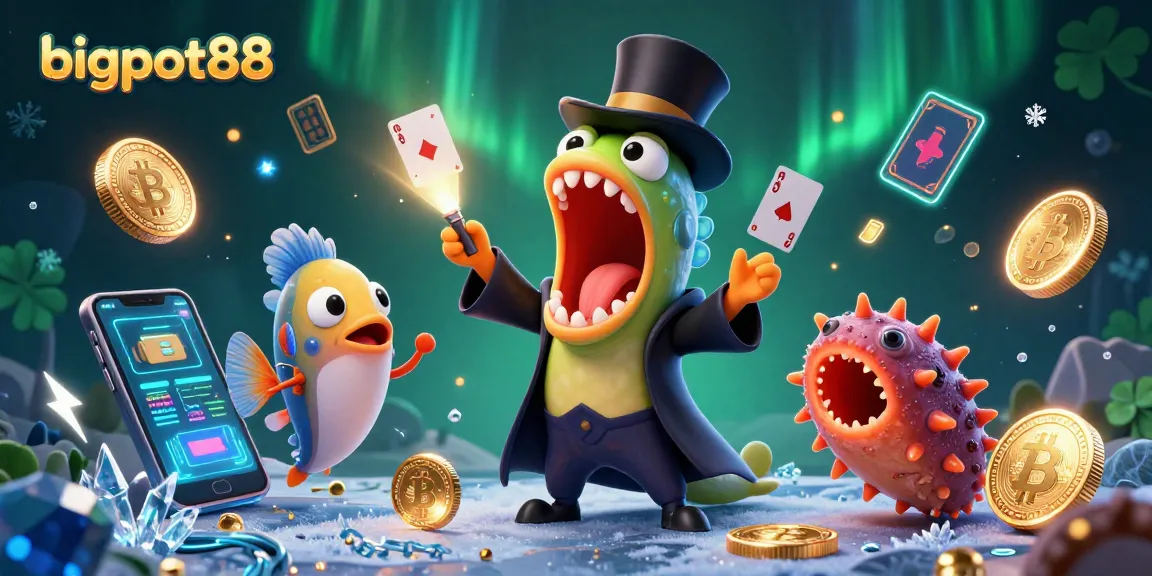 Experience bigpot88’s exciting card tricks with bioluminescent sea creatures in a magical underwater casino