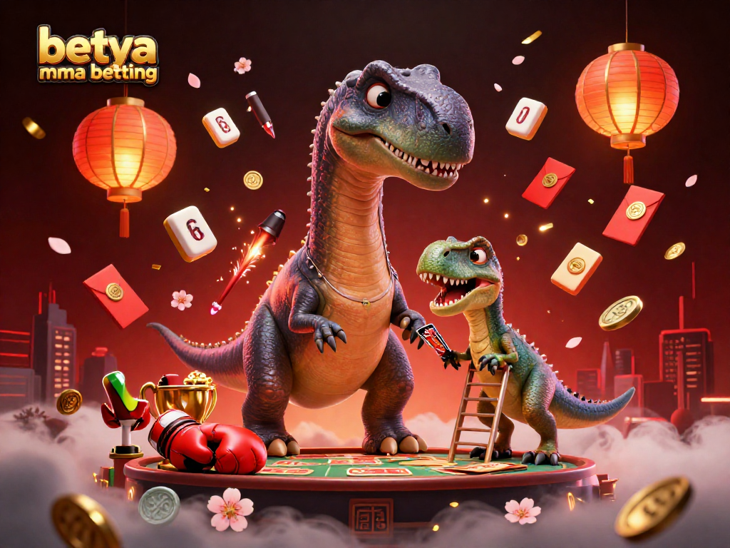 Engage with betya mma betting in a vibrant 3D casino scene featuring dynamic MMA elements.