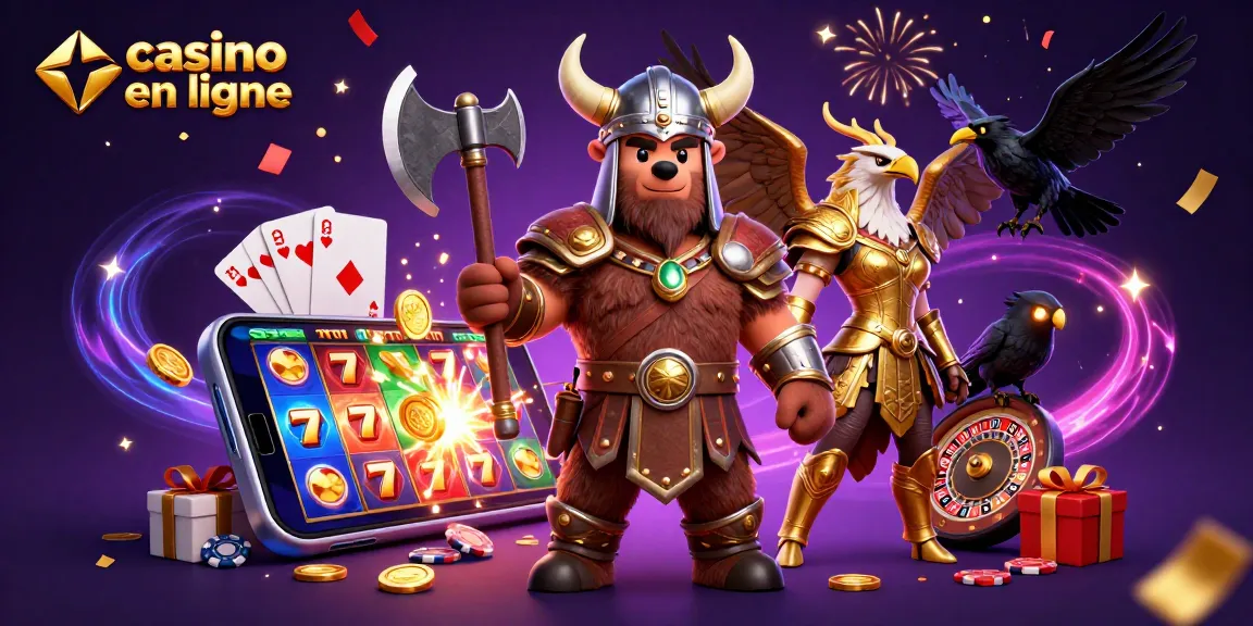 Vibrez avec le casino en ligne et ses jeux palpitants à travers cette scène dynamique.
