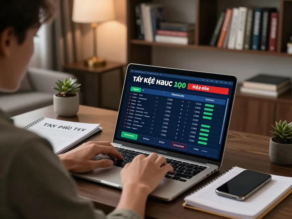 Analyze tỷ lệ kèo nhà cái during an exciting sports betting session at home.