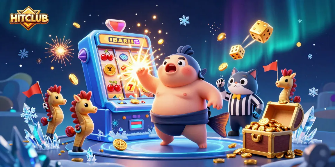 Engage with HITCLUB's vibrant underwater casino scene features catchy characters and jackpot excitement.