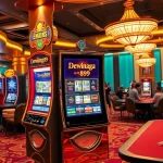 Mesin slot Dewanaga89 menarik para pemain antusias dalam suasana kasino yang hidup.