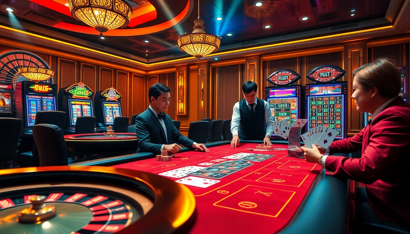 The luxury gaming table and poker action from https://www.6l777.club/ create an exciting online casino experience.