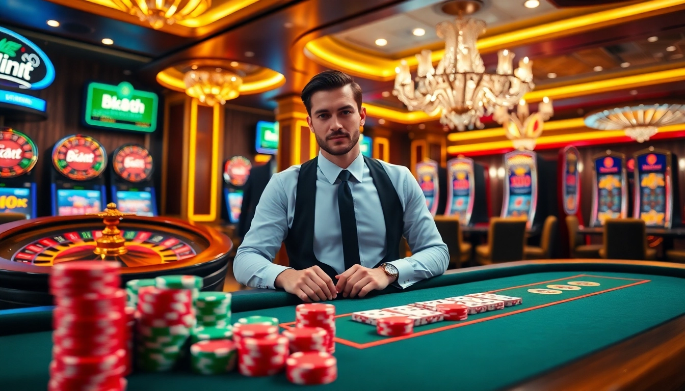 Experience the excitement of bk8th with vibrant casino tables and thrilling games.