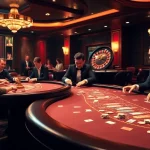 Enthusiastic gamblers enjoy high-stakes action at BK8's casino games, highlighted by luxury visuals.