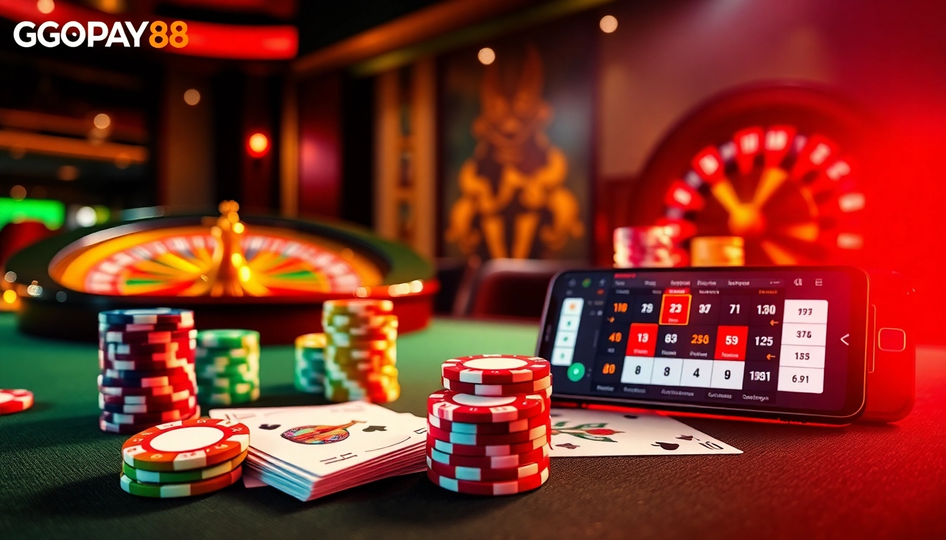 Experience Gopay88 Daftar with thrilling poker action, colorful chips, and high-stakes atmosphere.