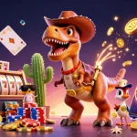 Engage with jagoan86 in a vibrant casino scene full of dynamic gambling action.