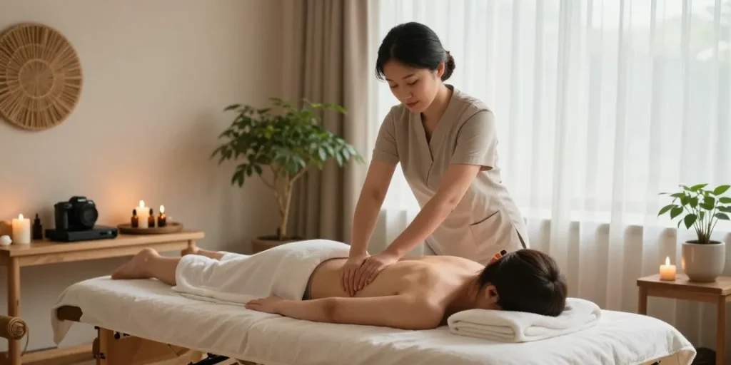 Experience premier 영등포스웨디시 massage in a serene wellness studio.