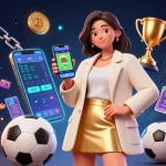 Experience free credit 918kiss in a dynamic casino scene featuring slots, mobile betting, and vibrant graphics.