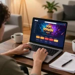 Play online casino at 99win with a cozy setup, focused on strategic gameplay.