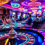 Permainan kasino dengan suasana ceria menunjukkan bbni4d yang aktif dan bersemangat.