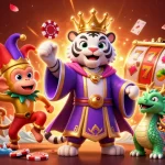 Engage with immersive casino gameplay featuring 79king's unique blend of slot reels and vibrant characters.